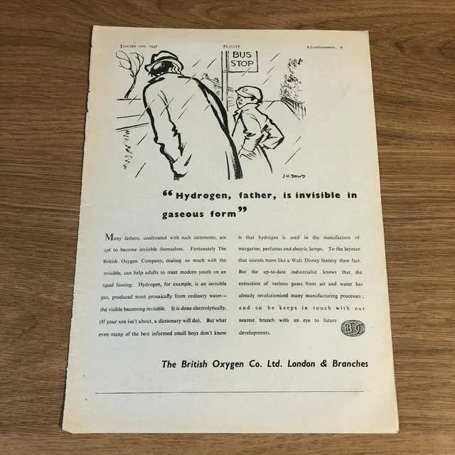 (STA52) Advert 11x8" The British Oxygen Co. Ltd. Revolutionising Manufacturing