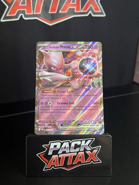 POKEMON TCG DESTINED Rivals Team Rocket's Mewtwo ex 081/182 Double Rare ...