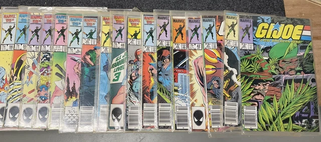 Marvel’s “GI Joe: A Real American Hero!” comic lot (68 comics total)