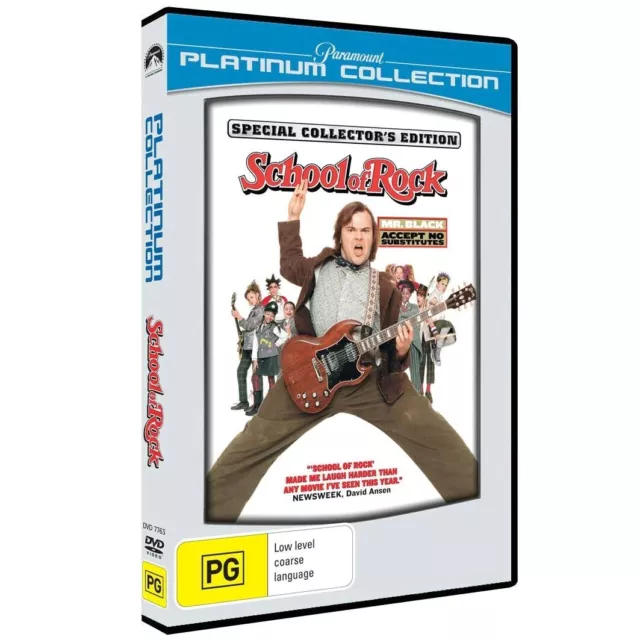 SCHOOL OF ROCK DVD Region 4 Pal Pre-Owned Ex-Rental Comedy Jack Black $2.99  - PicClick AU