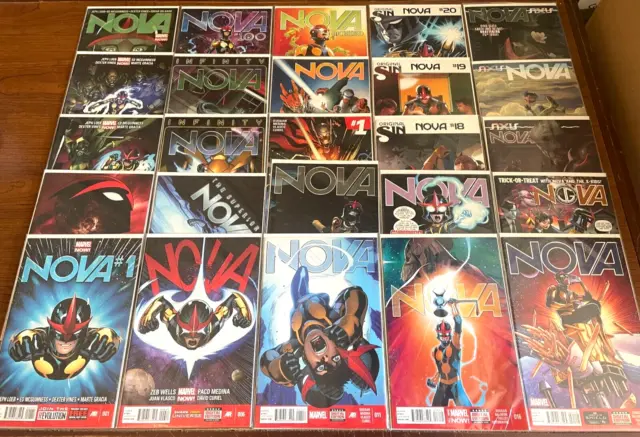 SHORT BOX LOT of 154 Marvel Comic Books NOVA AVENGERS ACADEMY X-MEN NICE RUNS!