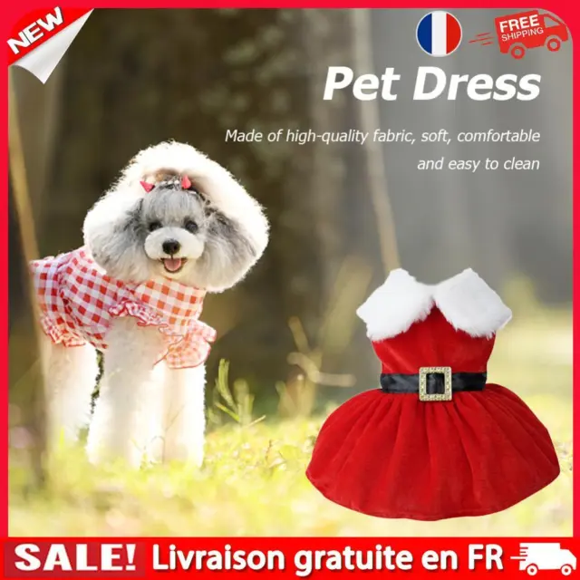 Christmas Costume Cat Sweater Not Fade Warm Cat Dress Soft Pet Supplies (M Belt)