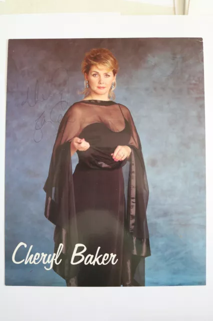 Cheryl Baker, Signed Photo, Original, 10 x 8 ca.1990s