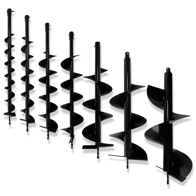 TRIVELLA A MANO MANUALE CAVABUCHE FORI TERRENO DIAMETRO 10cm H. 95cm - Foto 9