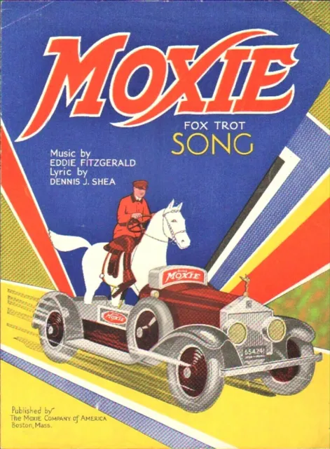 MOXIE Horse Automobile Car 1930 Advertising Fox Trot SCARCE Sheet Music!
