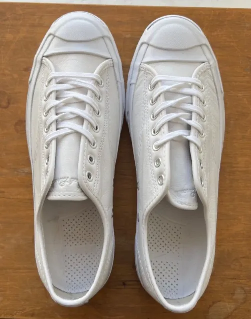 Converse Jack Purcell Signature Ox White, Size: 10M, 11.5W New with Box 149909C
