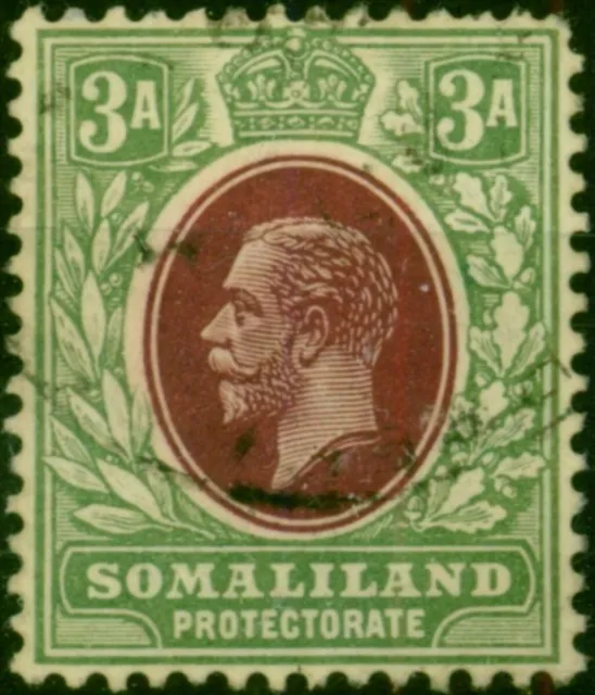 Somaliland 1913 3a Chocolate & Grey-Green SG64 Good Used