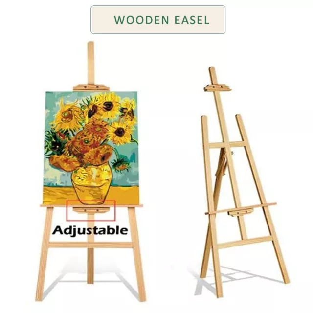 Wooden / Metal Studio Easel Display Art Craft Artist Cafe Wedding Painting  Stand