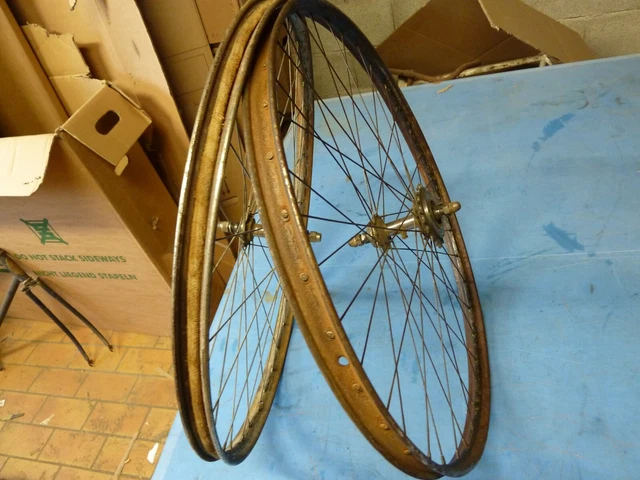 ANCIEN VELO JANTES EN BOIS antique bicycle oldtimer Fahrrad bici epoca EUR 195,00 - FR