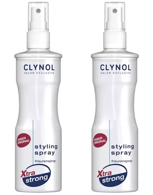 ✅ Clynol Styling-Spray xtra strong Haarspray Frisurenspray 2x 250ml ✅