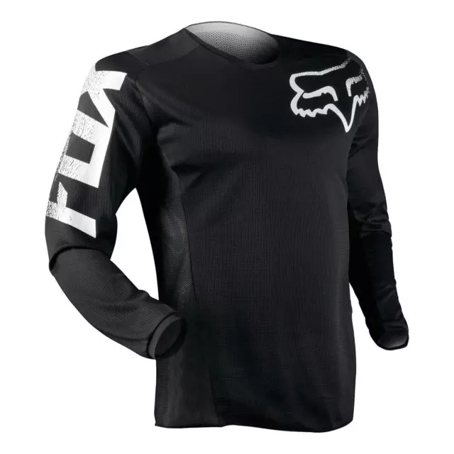 Fox Blackout Trikot Motocross Mountainbike Motocross Cross Shirt Jersey schwarz