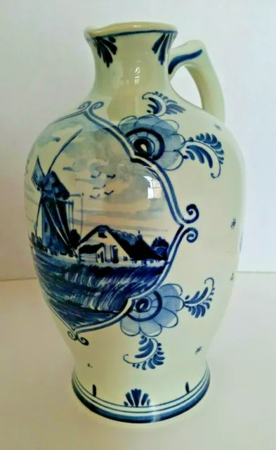 Beautiful ERVEN LUCAS BOLS - Holland - DELFT BLUE & WHITE Jug PITCHER