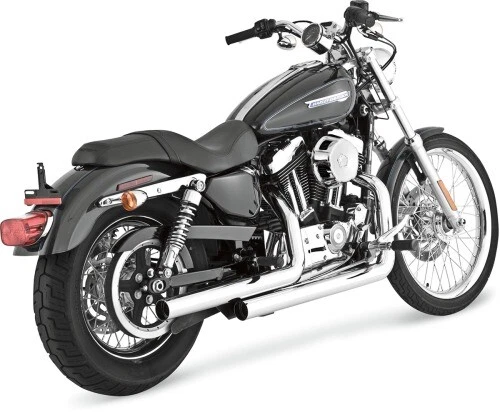Vance and Hines Straightshots Chrome 17821 Fits 2004-2013 H-D Sportster VH-0080