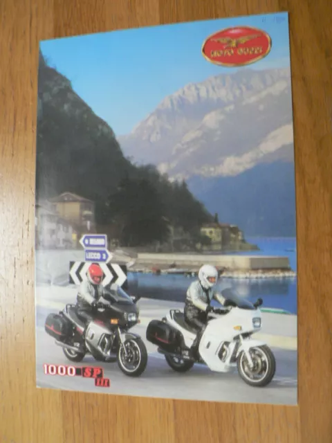 D356 Brochure Prospekt Moto Guzzi 1000 Sp 3 1990 English 6 Pages ,Pencilnote