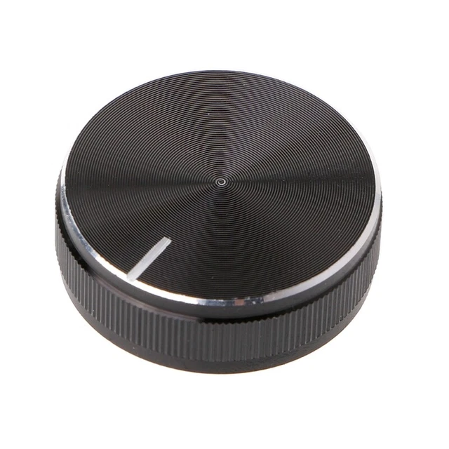 Aluminum Alloy Rotary Control Potentiometer Knob 30x10mm 6mm Shaft Hole