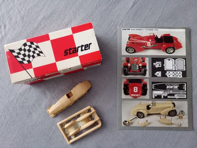 FOUR FINE 1:43 SCALE HAND-BUILT MODELS BY BBR1972 ALFA-ROMEO 33-TT3 24H LE MANS VACCARELLA / DE ADAM