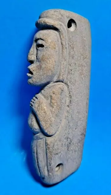 Pre-Columbian Mixtec Stone  Pendant Hacha