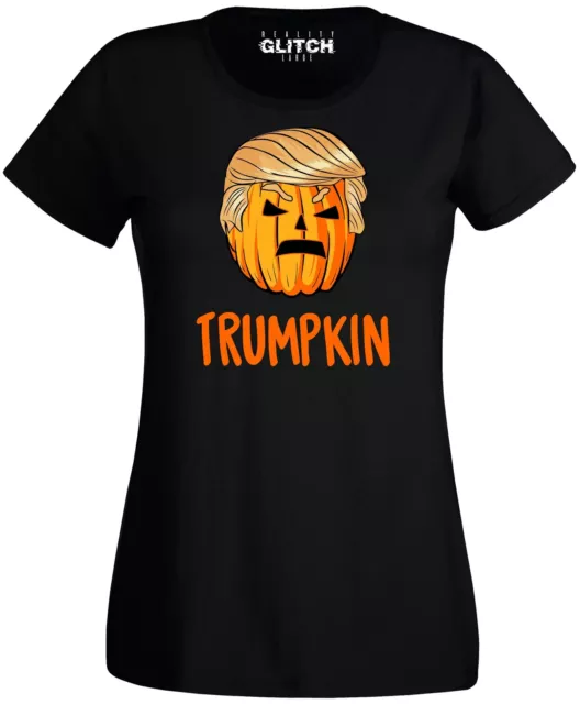 Halloween Trumpkin Damen T-Shirt - Donald Trump Geister Geschenk USA Präsident