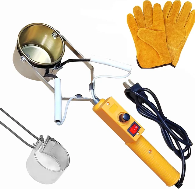 Portable Lead Melting Pot for Fishing Weight Molds, 110V/350W Electric Solder Ti