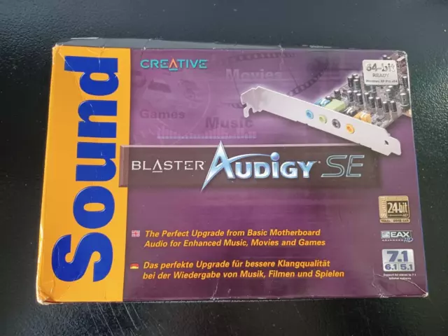 UNUSED Creative Labs Sound Blaster Audigy SE - SB0570 - PCI Sound Card