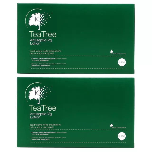 KHENZ LOZIONE TEA TREE 12 Fiale da 7 ml x 2 Conf. (2 PEZZI!) ANTICADUTA