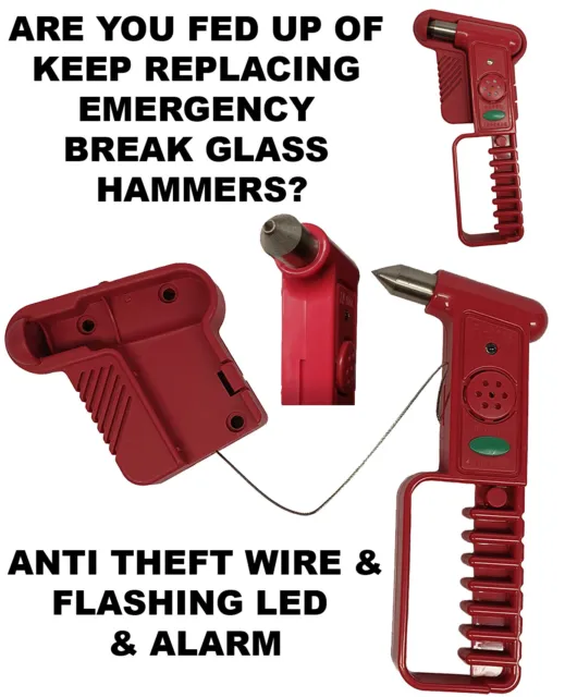 BUS/COACH PSV Anti Theft Emergency Break Glass Hammer NEXT WORKING DAY 2