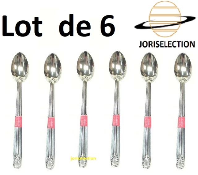 Lot De 5 Cuillères à Café / Moka – Argent Massif Et Or / Vermeil – Espagne 1920-1949