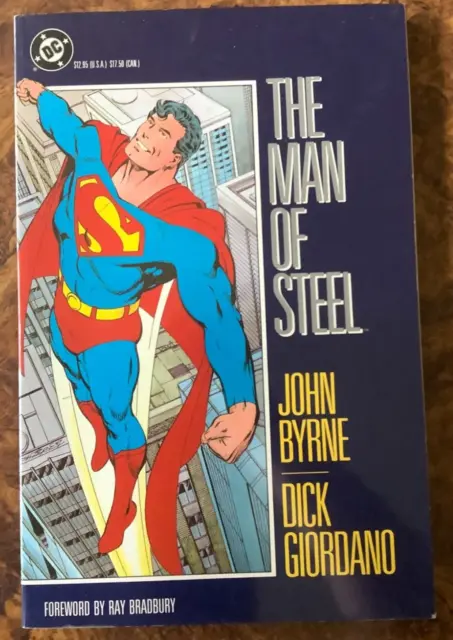 The Man of Steel TPB 1st Print 1987 Superman John Byrne Ray Bradbury DC Comics