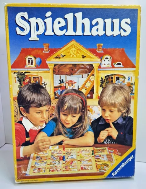 Spielhaus Ravensburger Würfelspiel Vintage Lernspiel Kinder Brettspiel