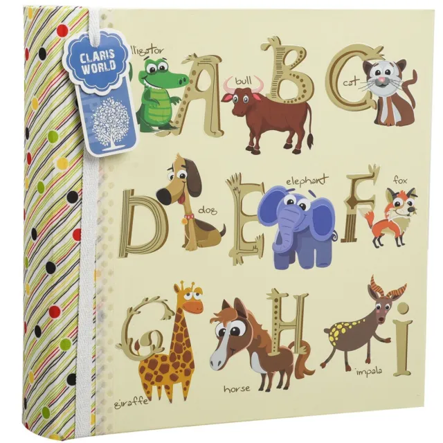 Baby Alphabet/Number Photo Album Holds 200 Photos 4'' x 6"-Ideal Gift CL-6822