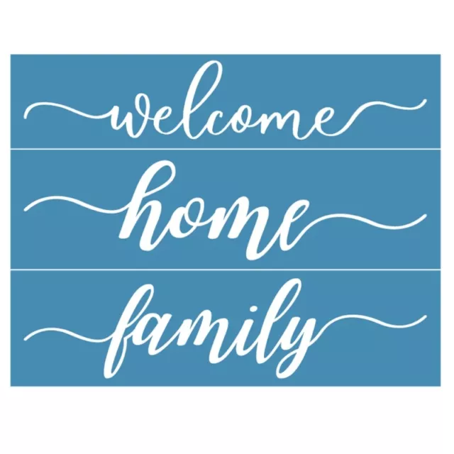 Home Family Self-Adhesive Silk Screen Printing Stencil Reusable Sign Stencils