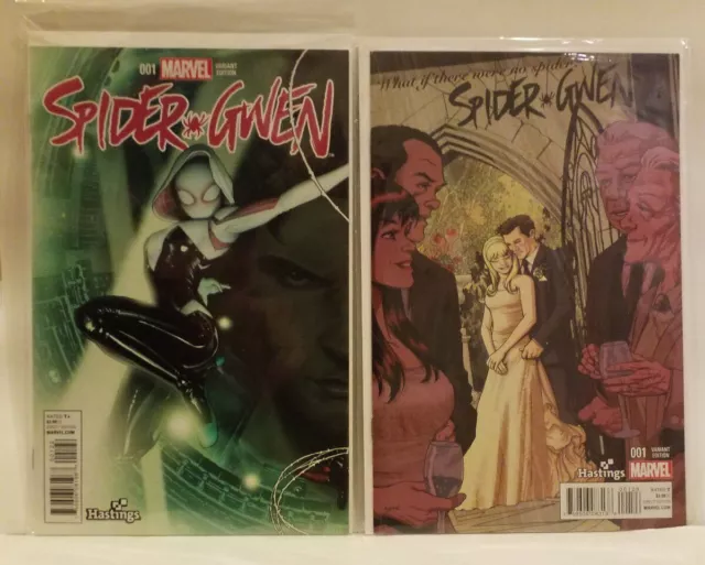 Spider-Gwen #1 Hastings Variant Covers John Christopher Tyler and Mike McKone