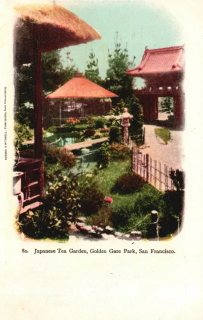 Vintage Postcard 1900's Japanese Tea Garden Golden Gate Park San Francisco CA