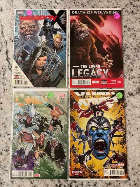 4 Marvel Comics Uncanny X-Men 6 Extraordinary 1 Logan 3 Weapon X 1 1st P 58 J801
