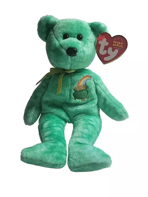 Ty Beanie Baby~Killarney The St. Patricks Day - Irish Teddy Bear (8") Retired*L4