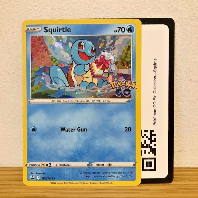 CARTE SQUIRTLE SWSH233 Pokemon GO étoile noire promo Cosmos Holo neuve dans son emballage frais