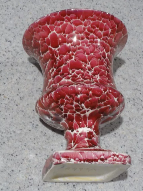 Rare Collectible Kerryl Ceramic Urn Shape Vase, Mosaic Looking Glaze, A Series.