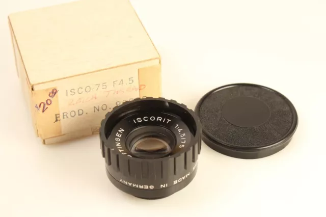 Isco-Gottingen Iscorit 75MM f4.5 Enlarger Enlarging Len