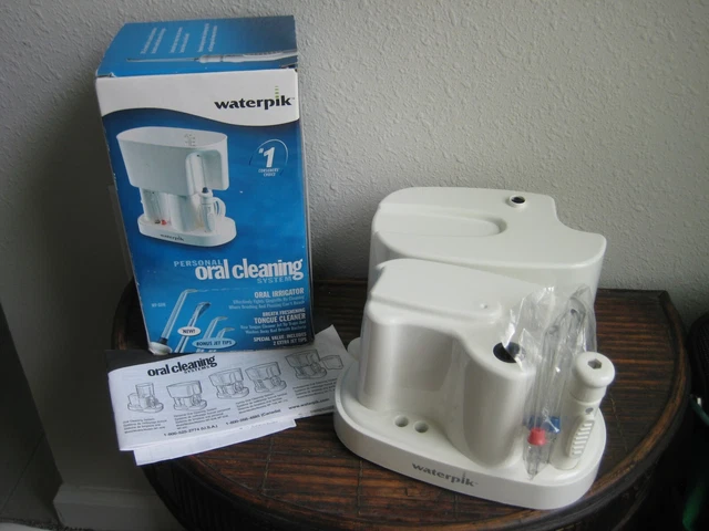 Flosser de agua clásico Waterpik personal, 2 puntas, modelo WP-60W nuevo sin usar