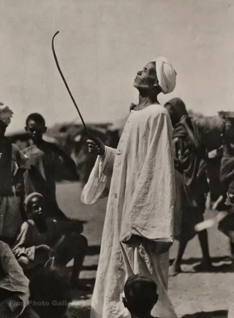 1925 Original AFRICA Sudan Tribe Elderly Man Omdurman HUGO BERNATZIK Photo Art