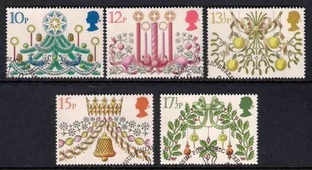 GB 1980 sg1138-42 Set natalizio ben usato