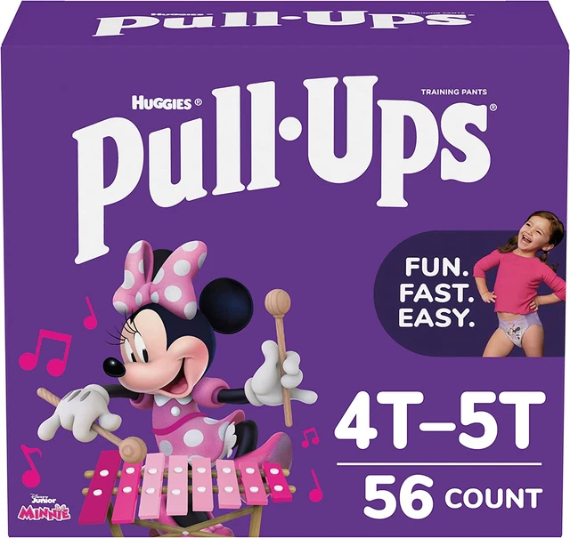 PULLUPS GIRLS' POTTY Training Pants Training Underwear Size 6, 4T5T