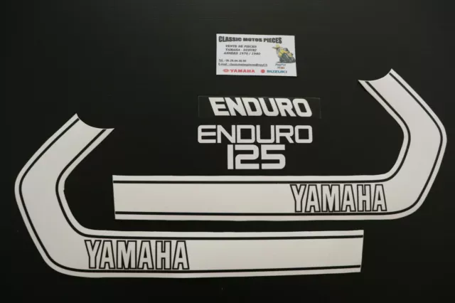 125 Dtf Yamaha Emblemes Reservoir +Grille D'echappement +Reservoir D'huile