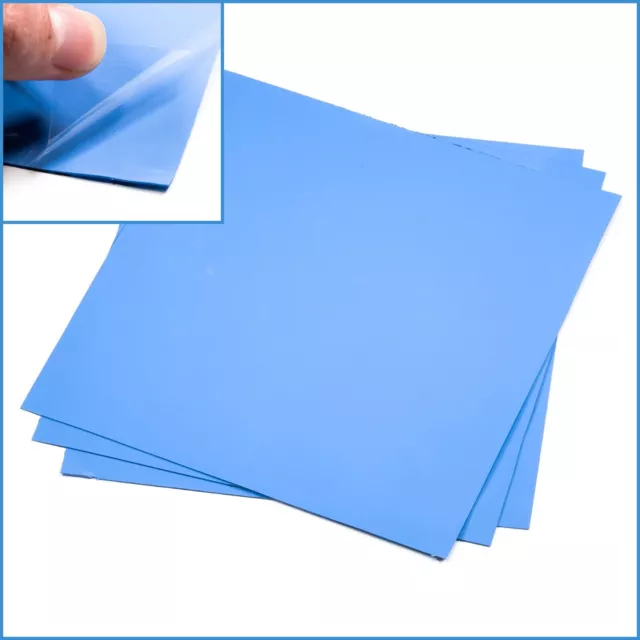 1pc Blue 200x 200x 0.5mm Silicone Thermal Pad Sheet Computer CPU VGA Heatsink