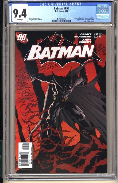 Batman #655  CGC 9.4 WP NM  DC Comics 2006  Joker 1st appearance Damian Wayne v1