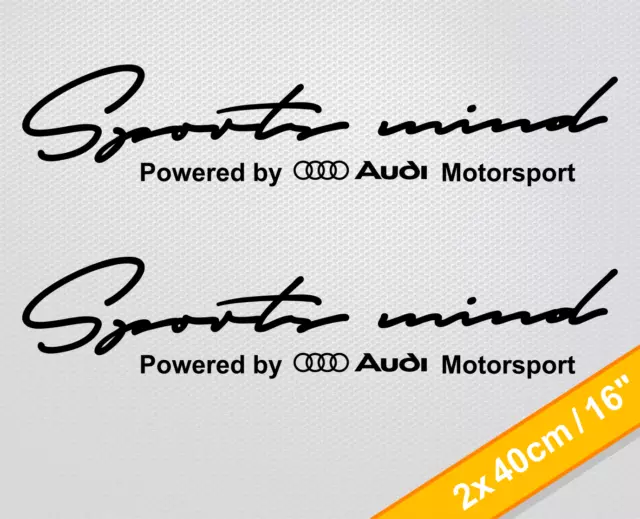 Sports Mind Aufkleber Dekoration Aufkleber für Audi – modrinho