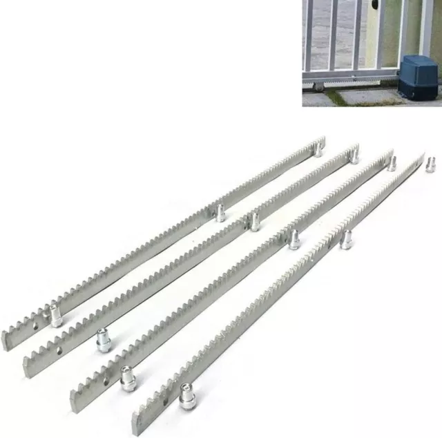 4pcs 4M Metal Gear Racks for 370W ELECTRIC Sliding Gate Opener 8mm Gear Racks