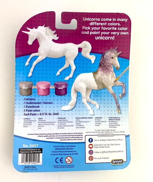 Breyer~My Dream Horse~Paint & Play Unicorn~Unpainted UNICORN~Stablemates 2018 3
