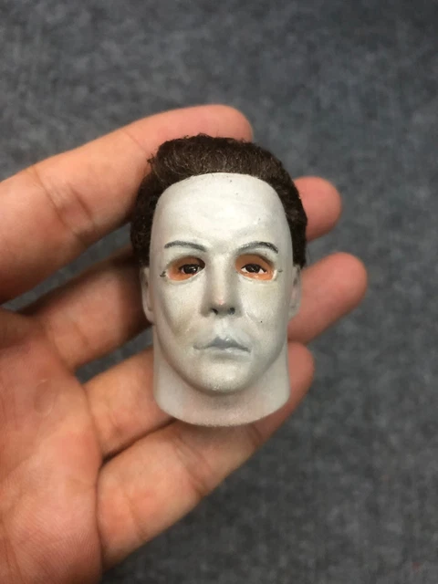 1/6 Custom Paint Halloween Michael Myers Damaged Head Sculpt for Action Figure