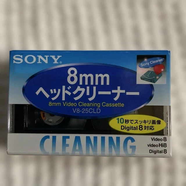 NUEVO CASETE DE limpieza de cabezal de video Sony V8-25CLD 8mm Hi8